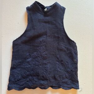 J.O.A. Women’s Navy Blue Top. 100% Cotton. Size Medium